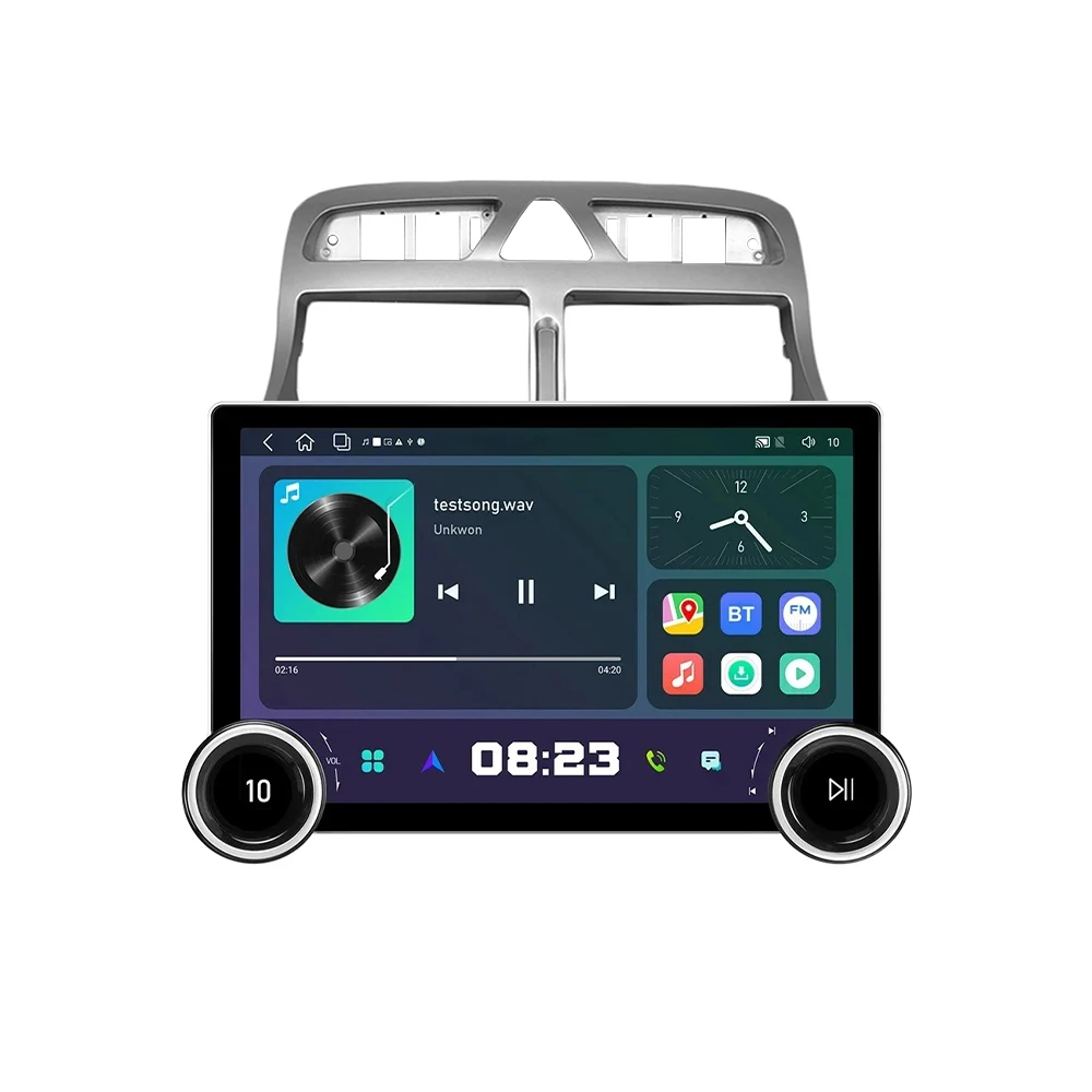 11.8Inch 2Din Android Car Radio For Peugeot 307 2002-2013 2K QLED Screen Car Stereo Car DVD Player Carplay Android Auto