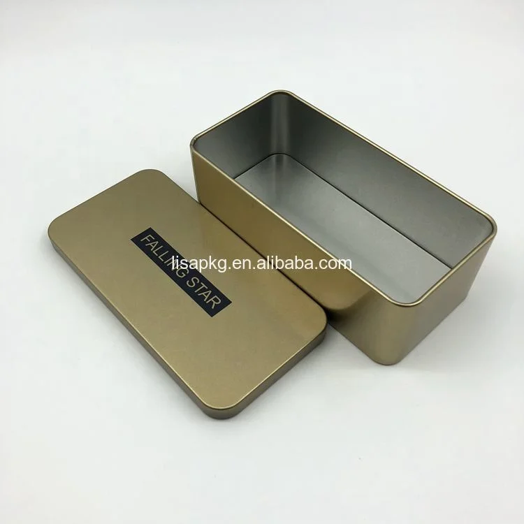Custom Printed Packaging Wholesale Biscuit Gift Tin Box With Lid metal box custom