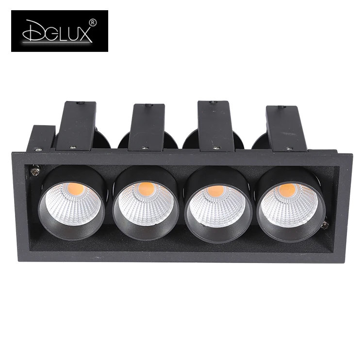 DGLUX низкая цена Улучшенная теплоотдача Регулируемый Черный COB 10 20 Вт вниз светодиодный