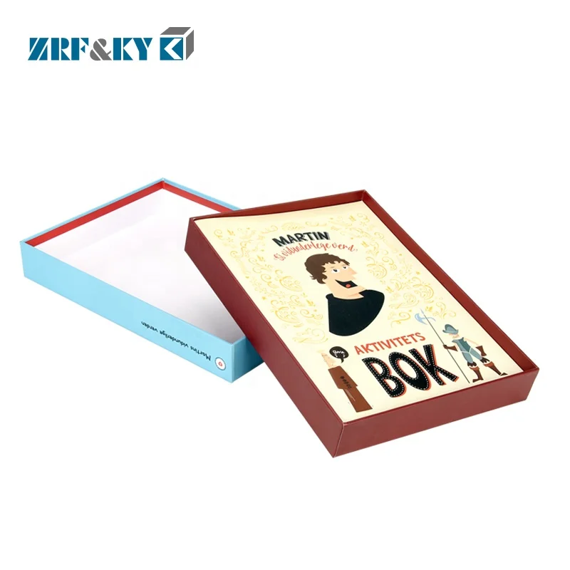 Custom Cardboard Lid-off Styles Kid Game Boxes with 4C Printing