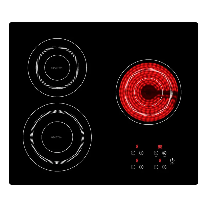 Hot Selling Built In Electric Stove 3 Burner Indoor Induction Cooker Infrared Hybrid Hobs Cooking Appliances