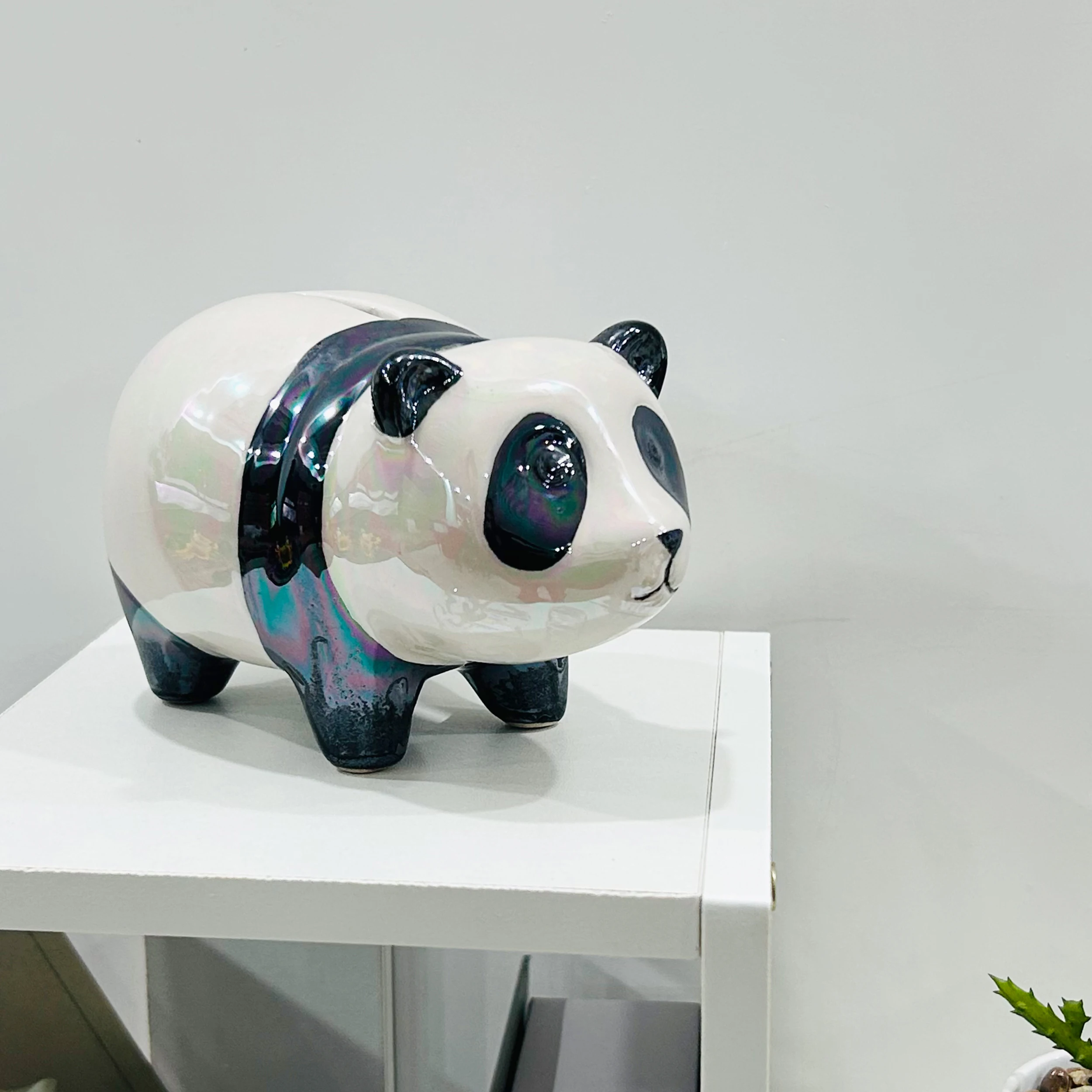 Горячая Распродажа, настраиваемое настольное украшение, керамическая копилка с животными, детские подарки, копилка с пандой
