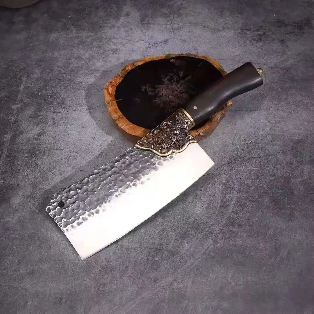 Longquan production area Chinese traditional Hand-made small lotus chopping kitchen knife