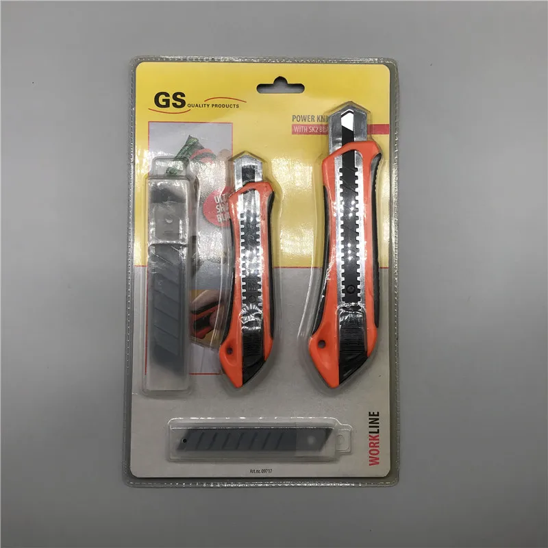 ABS plastic sliding blade snap off utility safe hot snap off blade knife cutter three size
