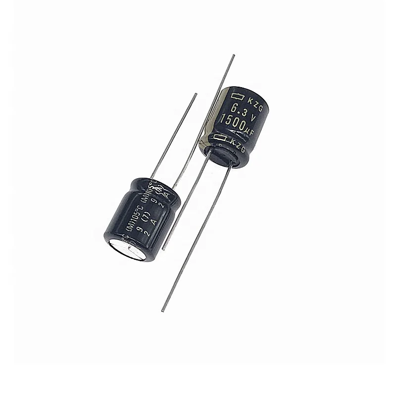6.3v1500uf 10*12.5Aluminum Electrolytic Capacitors 1500UF 6.3V  Radial DIP Capacitor 10x12.5