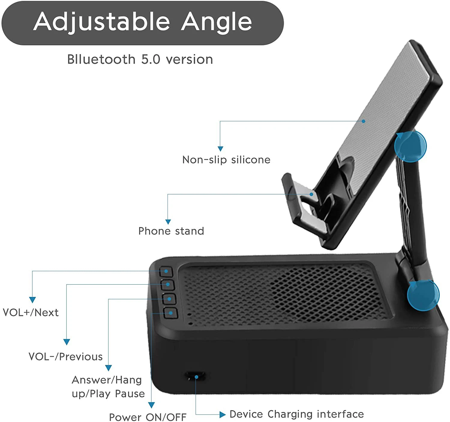 2022Newest cell smart mobile phone holders with speaker customize flexible adjustable desk stand for ipad accessories adjustable