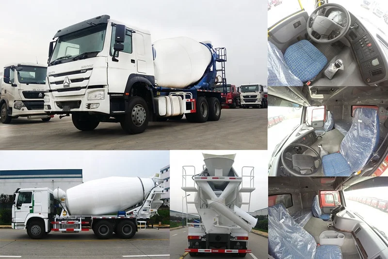 
SINOTRUK HOWO 371hp 12m3 Self Loading Concrete Mixer Truck for Sale 