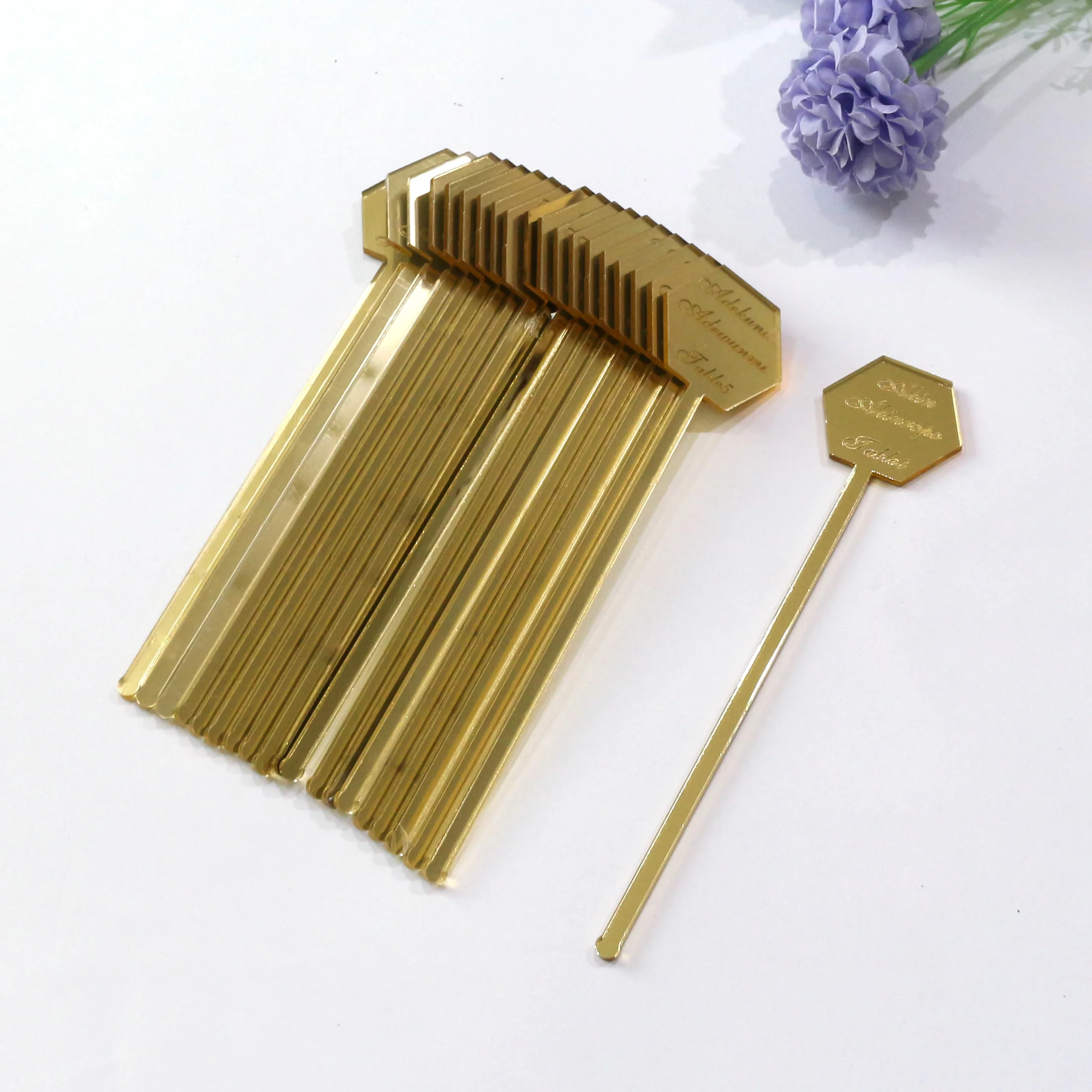 Personalised Drink Stirrers Stag Do Hen Party Decorations with customized different names custom stirr sticks