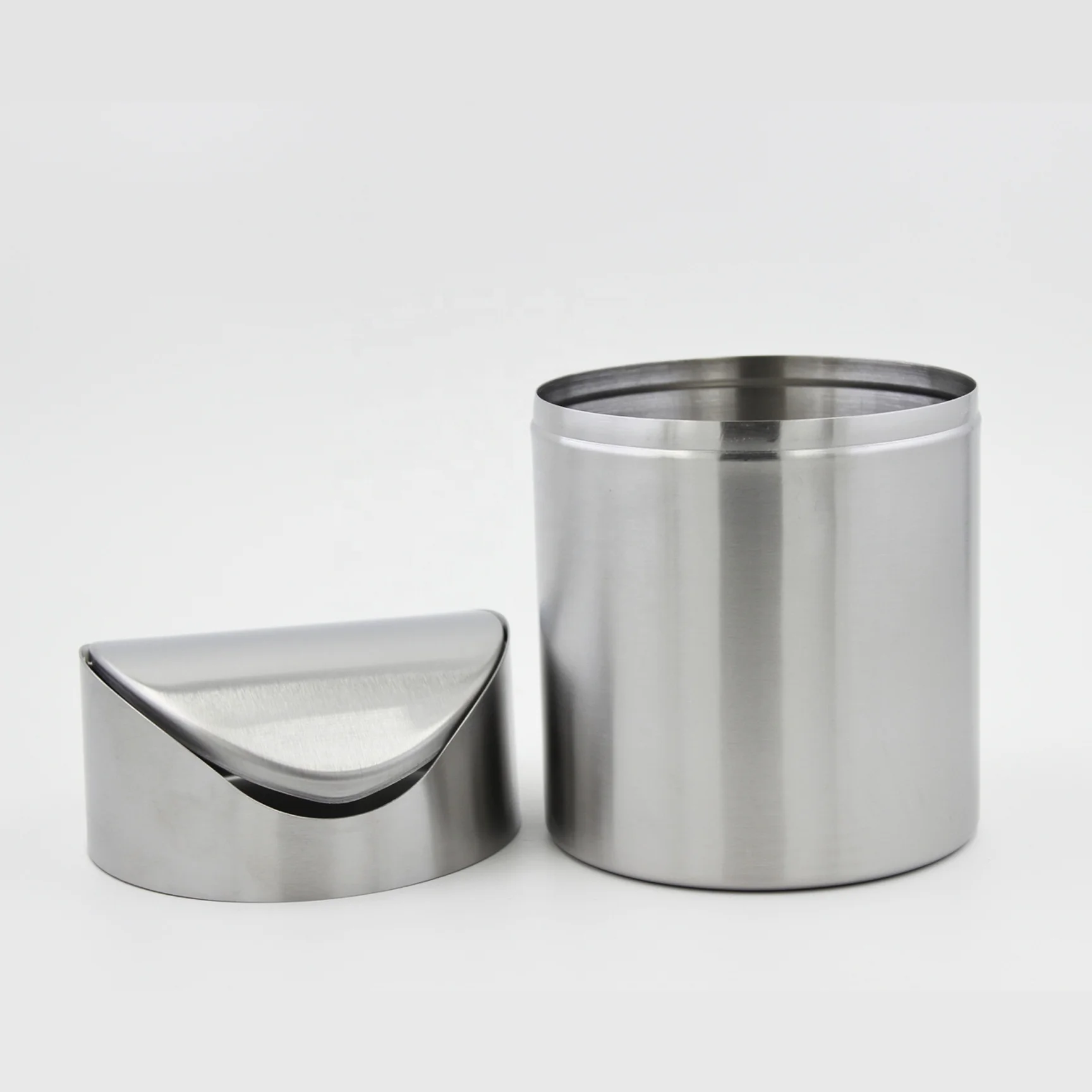 Customized stainless steel household items trash bin waste bin trash can for table