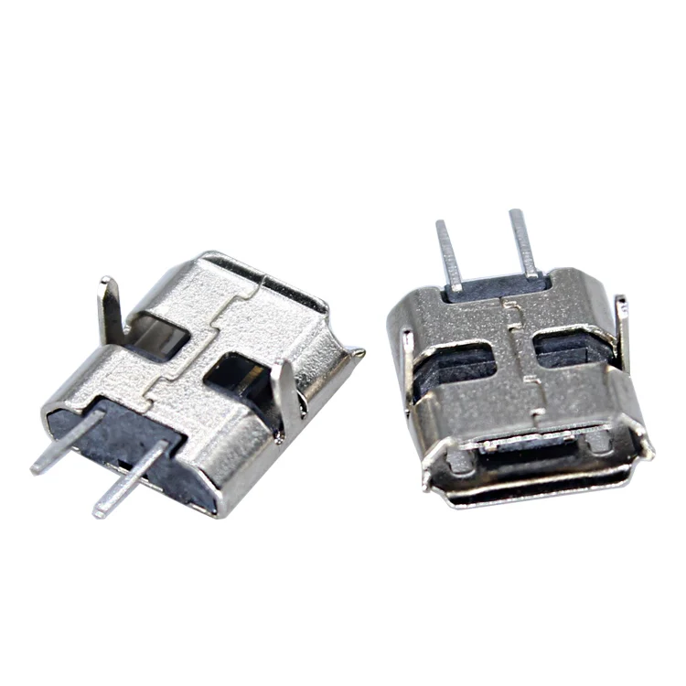 DIP micro usb разъем 2 контактный разъем Micro-Usb, 2pin 5Pin pin De Carga разъем
