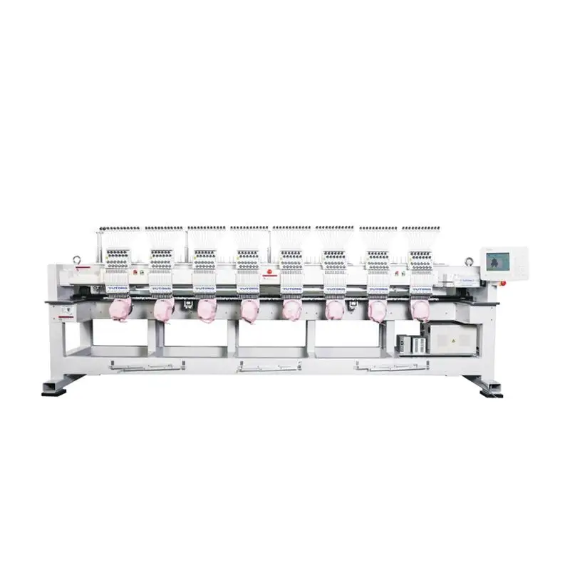 8 heads embroidery  machine 8 heads flat embroidery machine 8 heads cap embroidery machine for sale
