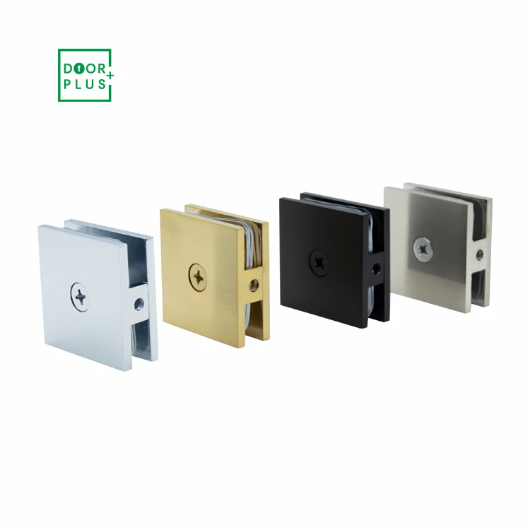 Doorplus Adjustable Brass Shower Glass Door Connector Clip Glass Door Hinge Glass Clamp