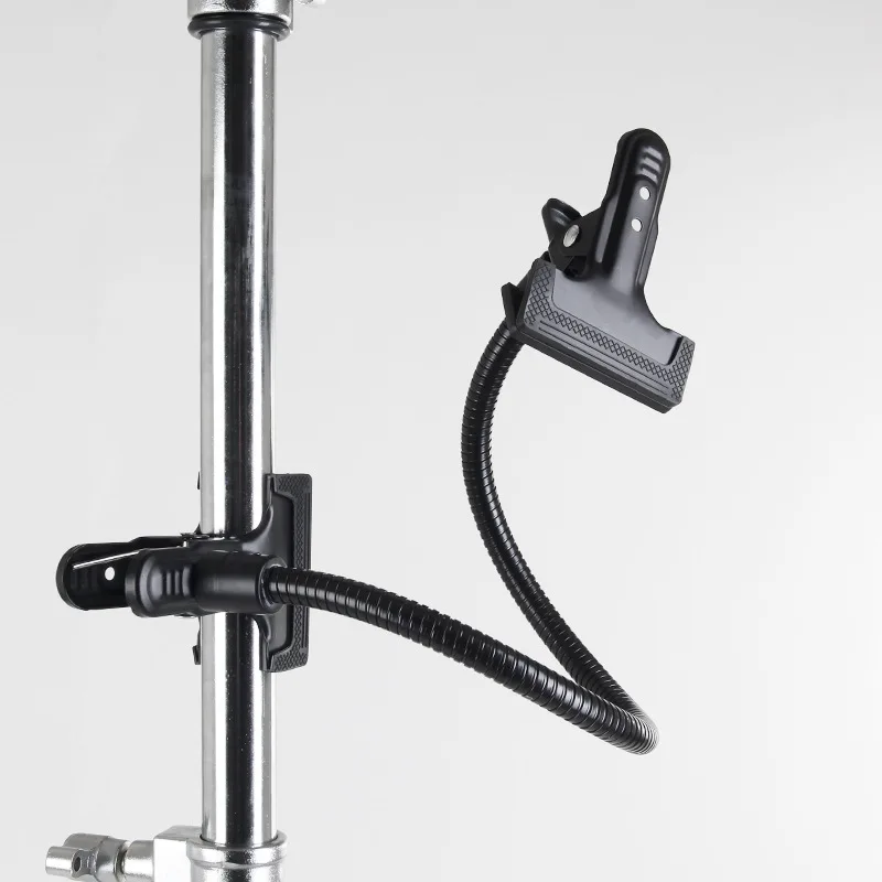 50cm Flexible Magic Arm with 2 Strong Iron Background Holder Clamp Reflector Paper Clip Camera Photo Studio