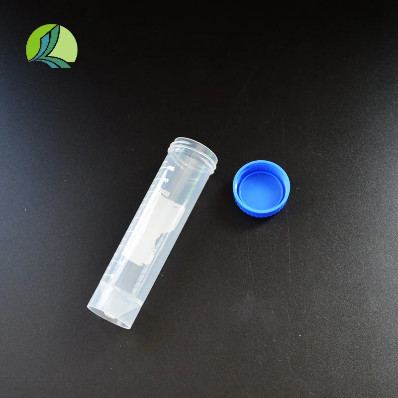 High Quality 50ml PP Transparent Plastic Centrifuge Tube with Scale Conical Bottom Laboratory Use