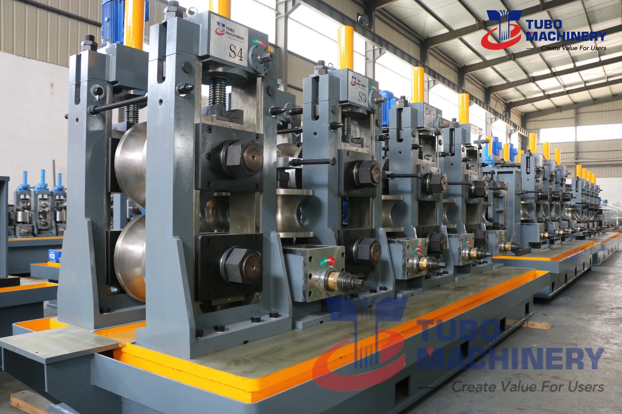 Carbon Steel Tube  pipe Profile Forming Machine Mill Line