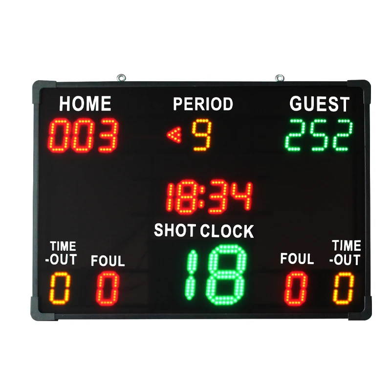 CHEETIE CP043 Indoor Use Remote Control LED Digital Sport Electronic Scoreboard With Game Clock