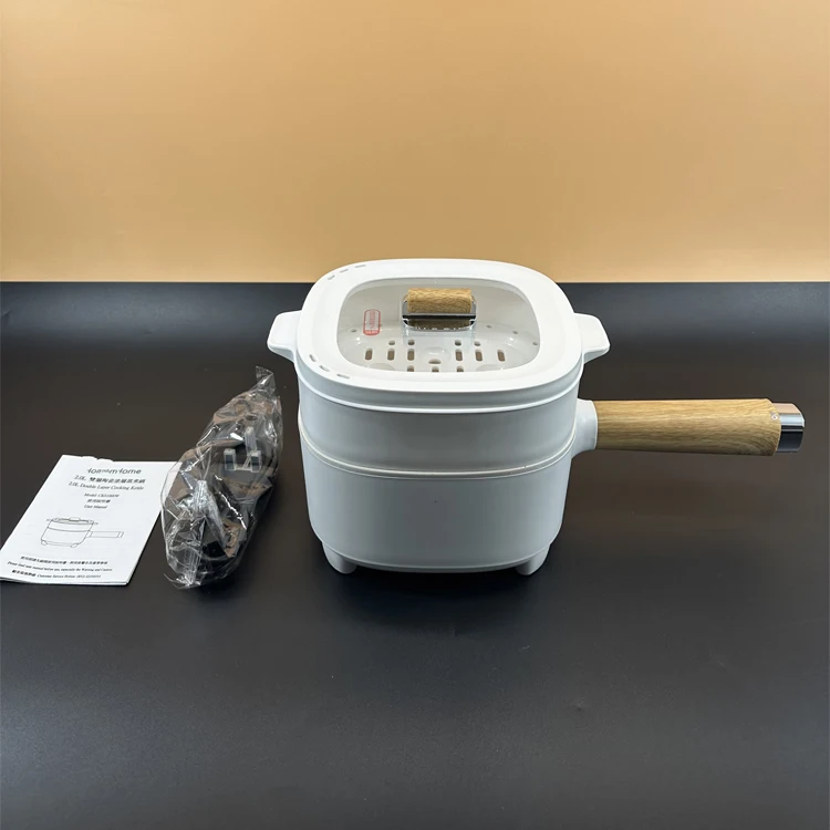 2L multi cooker soup noodle long handle electric cooker heating Pot Stainless Steel Heating Electric Pot Fast Multi Function Pot