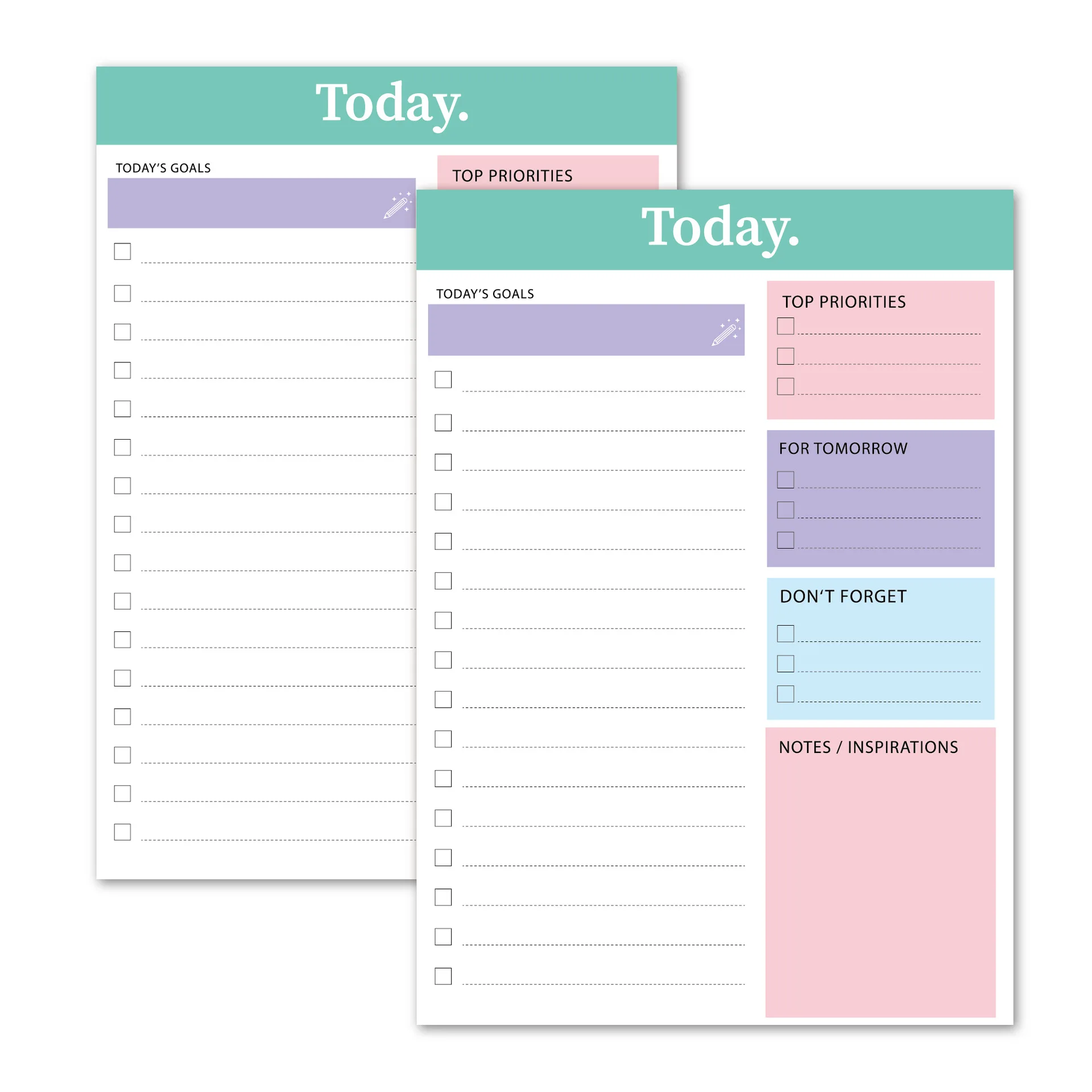 Hot Selling Daily Planner Notes Book 60 Sheets Tear Self-discipline Management Office Schedule Today Goals Notepads Memo Pads