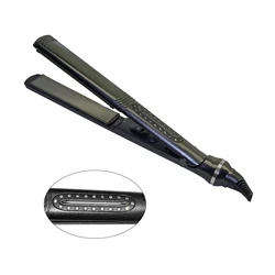 Hair Styling Tool Fast Heat Flat Iron Tourmaline Steam White And Golden Hair Straightener