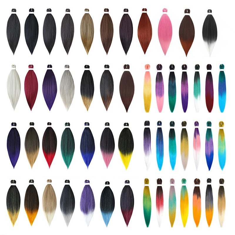 Free Sample Extensions Crochet for African Hair Expression Ombre Braids Easy Braid Pre Stretched Synthetic Braiding Hair