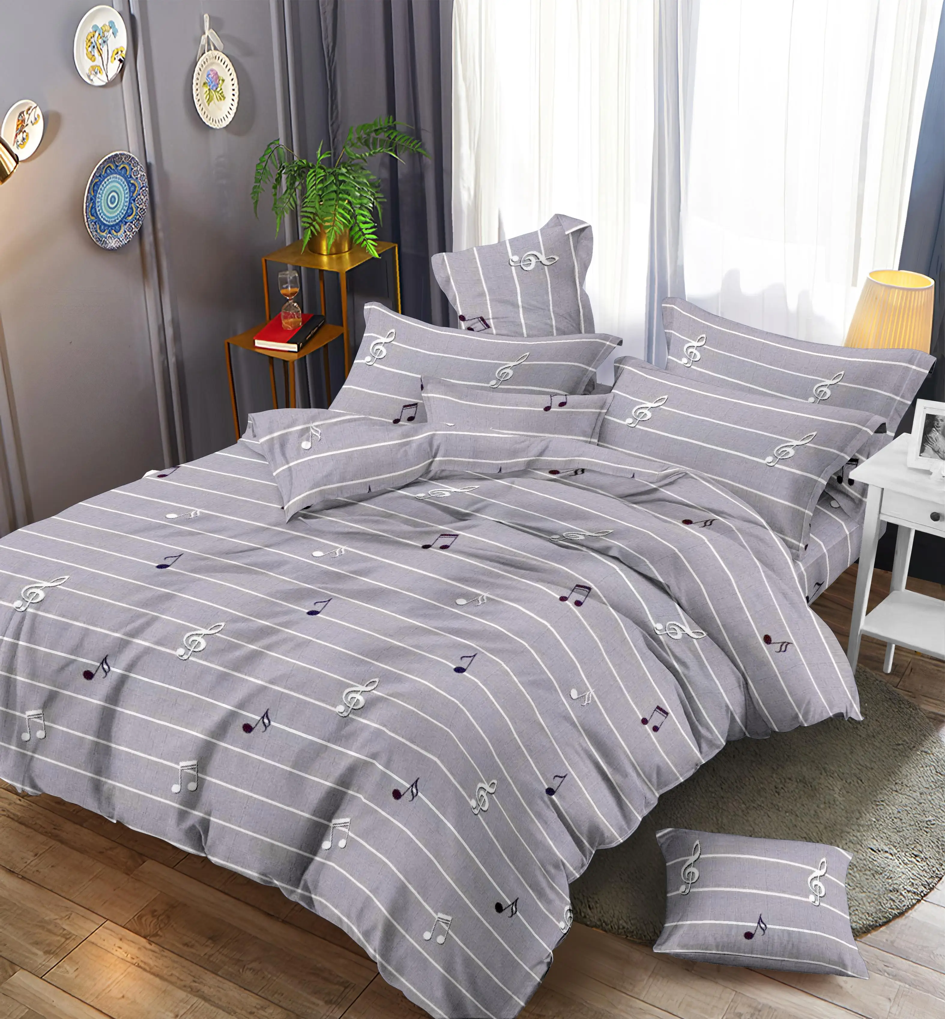 100% polyester brushed woven twill printed disperse fabrics for home