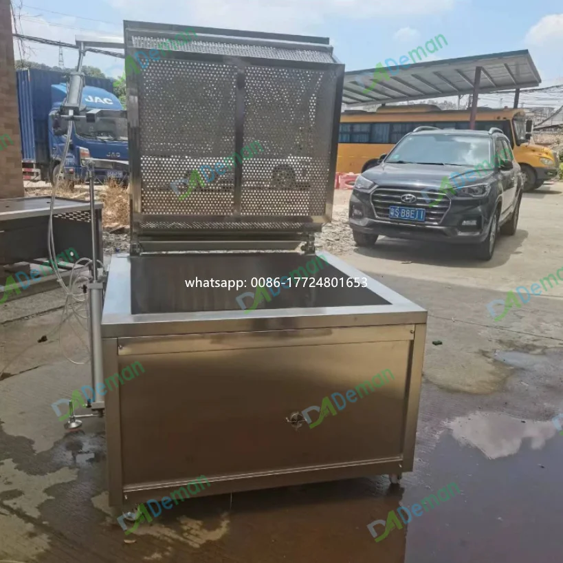 auto-discharge Tempura deep fryer okra mushroom frying oven cod fish chips frying machine