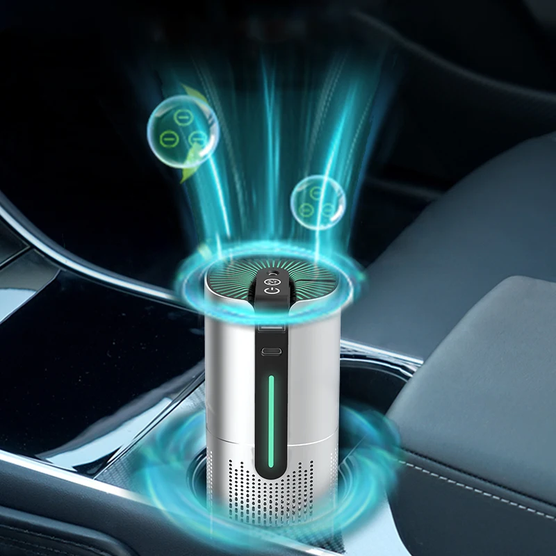 OEM Negative Ion Anion Uv Light Ionizer Portable  Filter Smart Ionizer Portable Mini Cleaner Car Air Purifier For At Home
