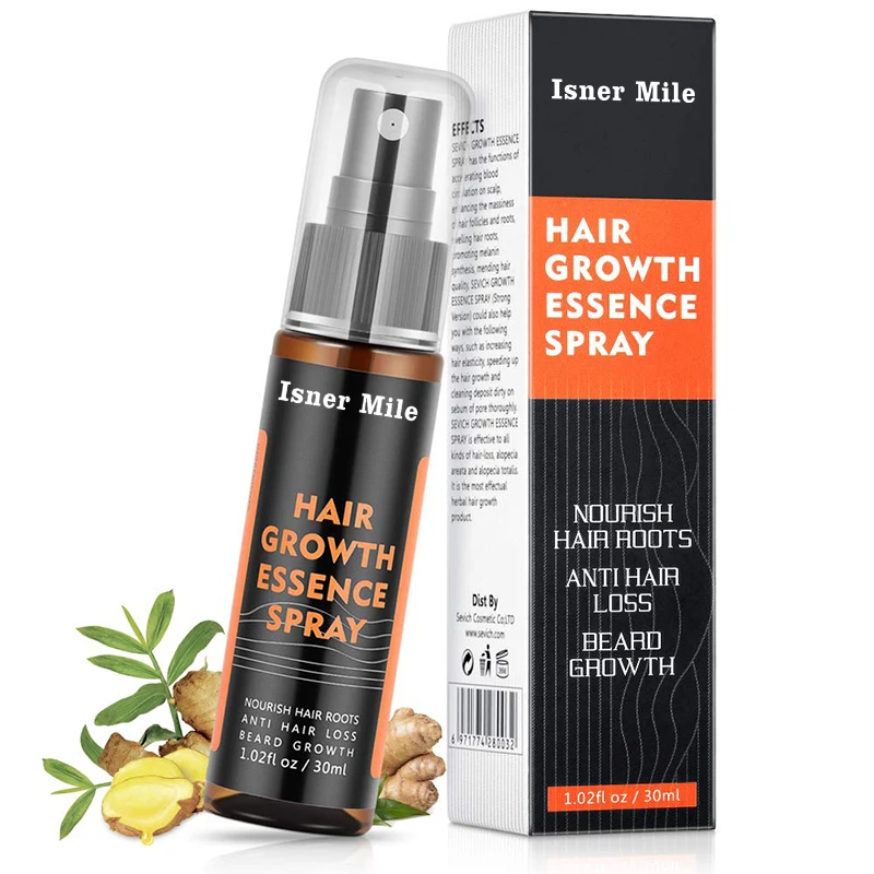 Wholesale OEM ginger oil serum hair regrowth serum Biotin anti hair loss fall serum hair growth oil for men