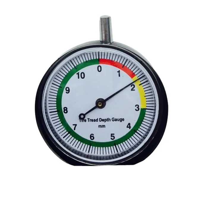 Dial Type  Tyre Thread Depth Gauge mm 32nds Tire Tread Thread Depth Gauge for Motorcycle Car Truck Bus