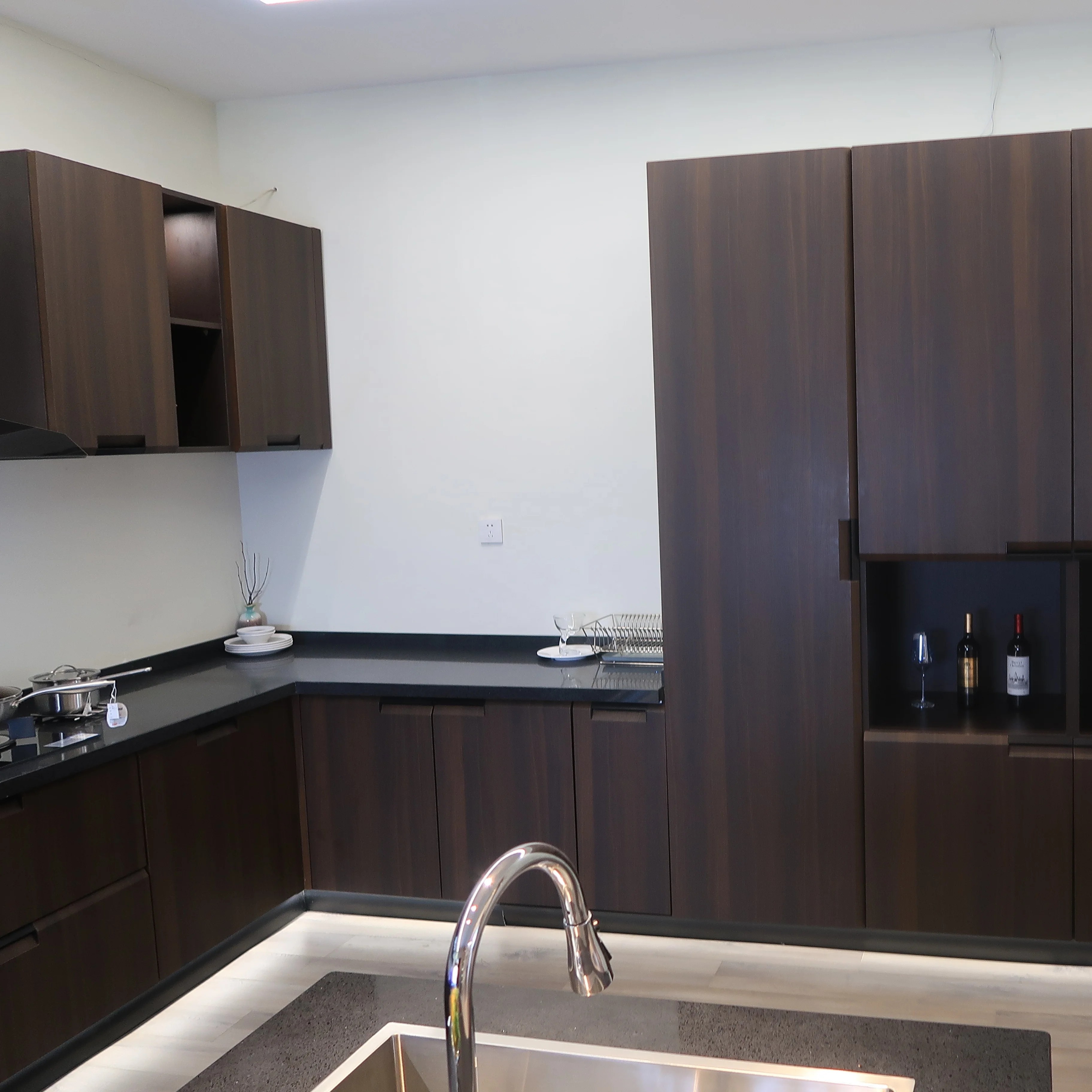 Free design china made ready to assemble modular kitchen cabinet furniture wooden armario de cozinha