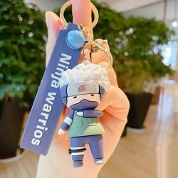 Wholesale Personalized Cute Key Holder Gift Bag Accessory Keyring Anime PVC Cartoon Epoxy Naruto Keychain