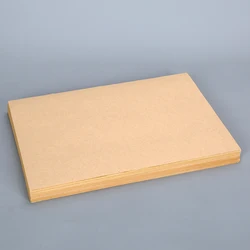Kraft Brown White Self adhesive Label Paper Full Sheet Sticker A4 Size 100 Sheet Inkjet Laser Printing  Sticky Paper