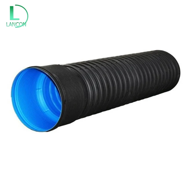 best quality 8inch 10inch 12inch 16inch 18inch 20inch 22inch 24 inch 30inch SN4 sn8  Double Wall HDPE Corrugated drainage Pipe