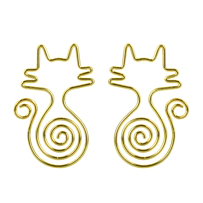 High Quality Cute Colorful Cat Paper Clip Bookmarks