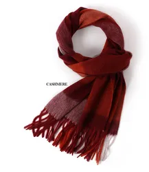 Winter Ladies Pure 100% Cashmere Scarf Luxury Long Tassel Wool Stoles Scarf For Women Camel Printed Scarf