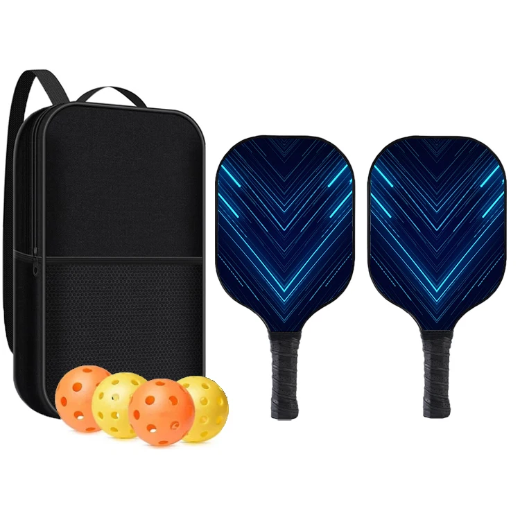 Top Sale USAPA Approved Cover Fiberglass Surface  Pickleball Set With Pickleball Ball