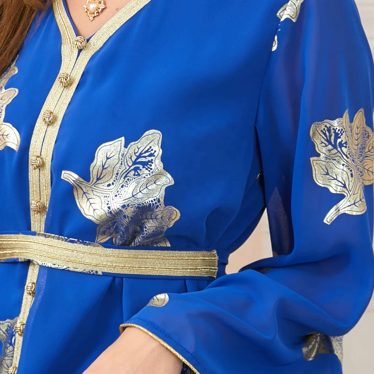 Middle East kaftan marocain Dubai Saudi Arab Morocco Caftan Gilding Women Muslim Dress