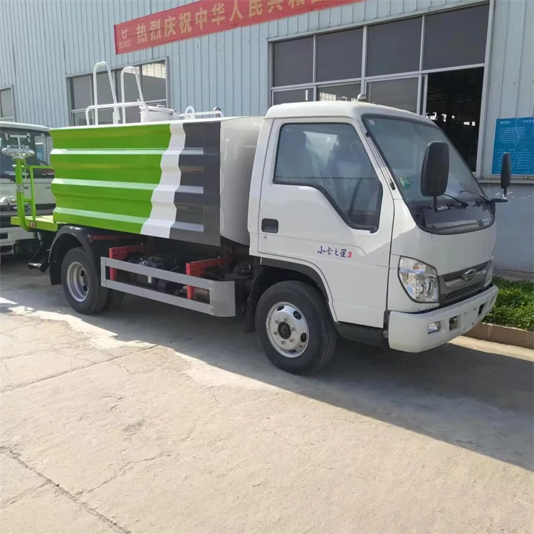 Multi functional and efficient  Foton small 5 CBM Square tank body water truck  sprinkler  Watering Car water spraying vehicle