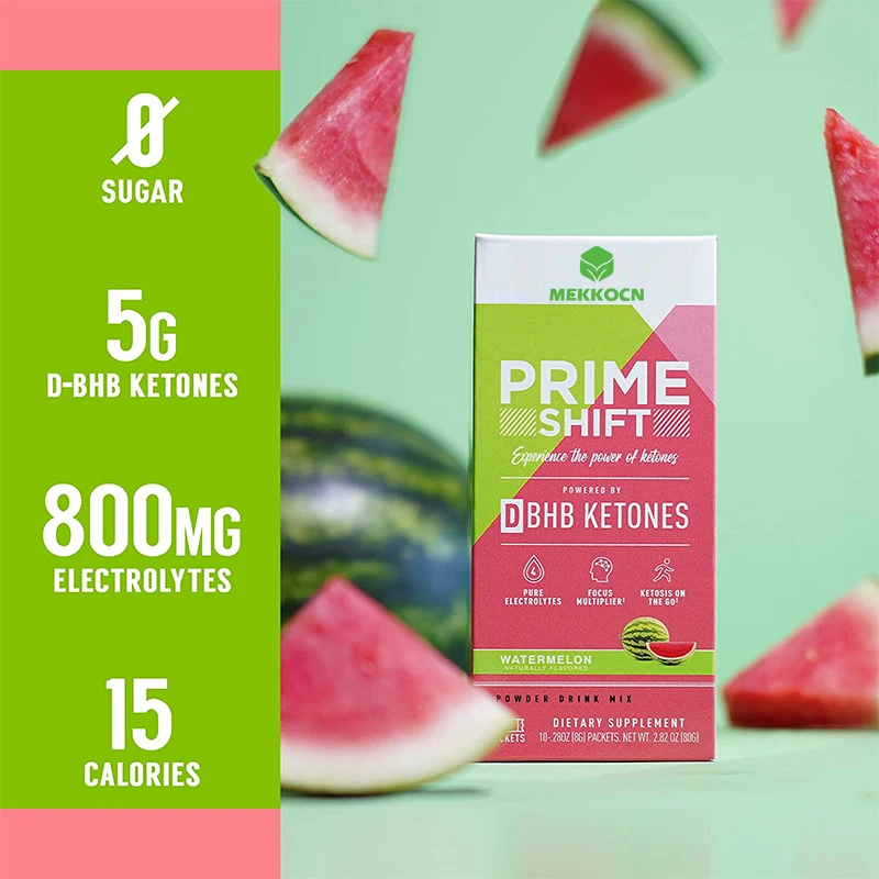 Keto supplement D-BHB + Electrolyte Powder  Drink Mix Packets for Rapid slimming Drink Stick Energy supplement