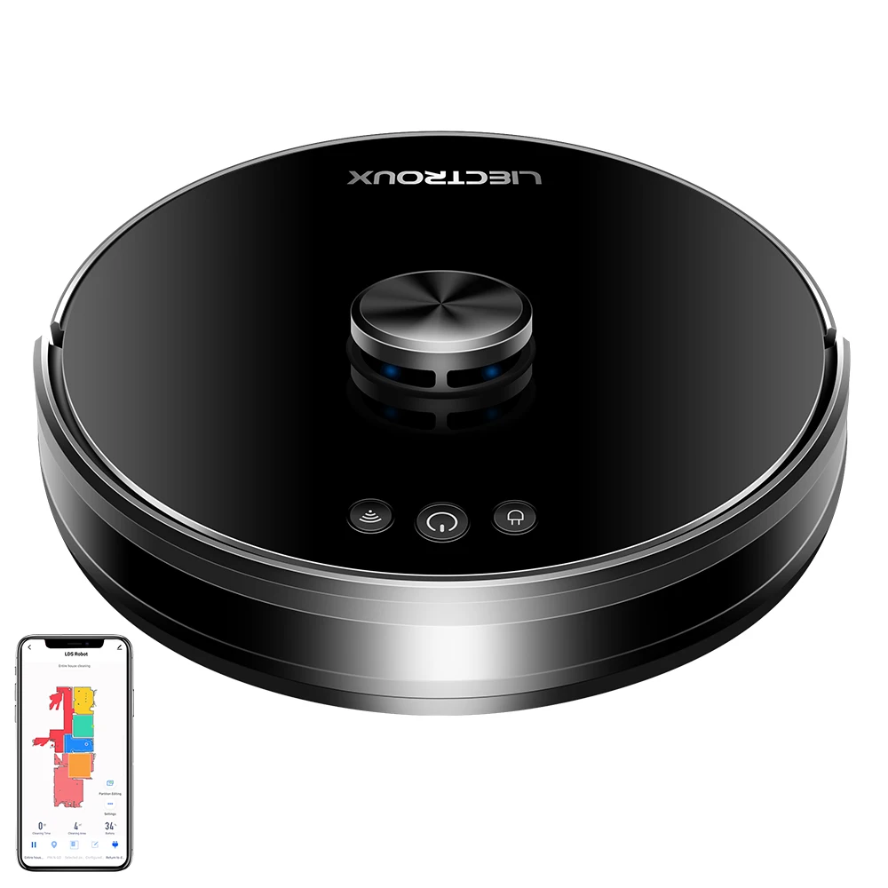 Liectroux XR500 Bulk Selling LDS Storage 5 Maps Phone Remote Control Wet and Dry Vacuum Robot