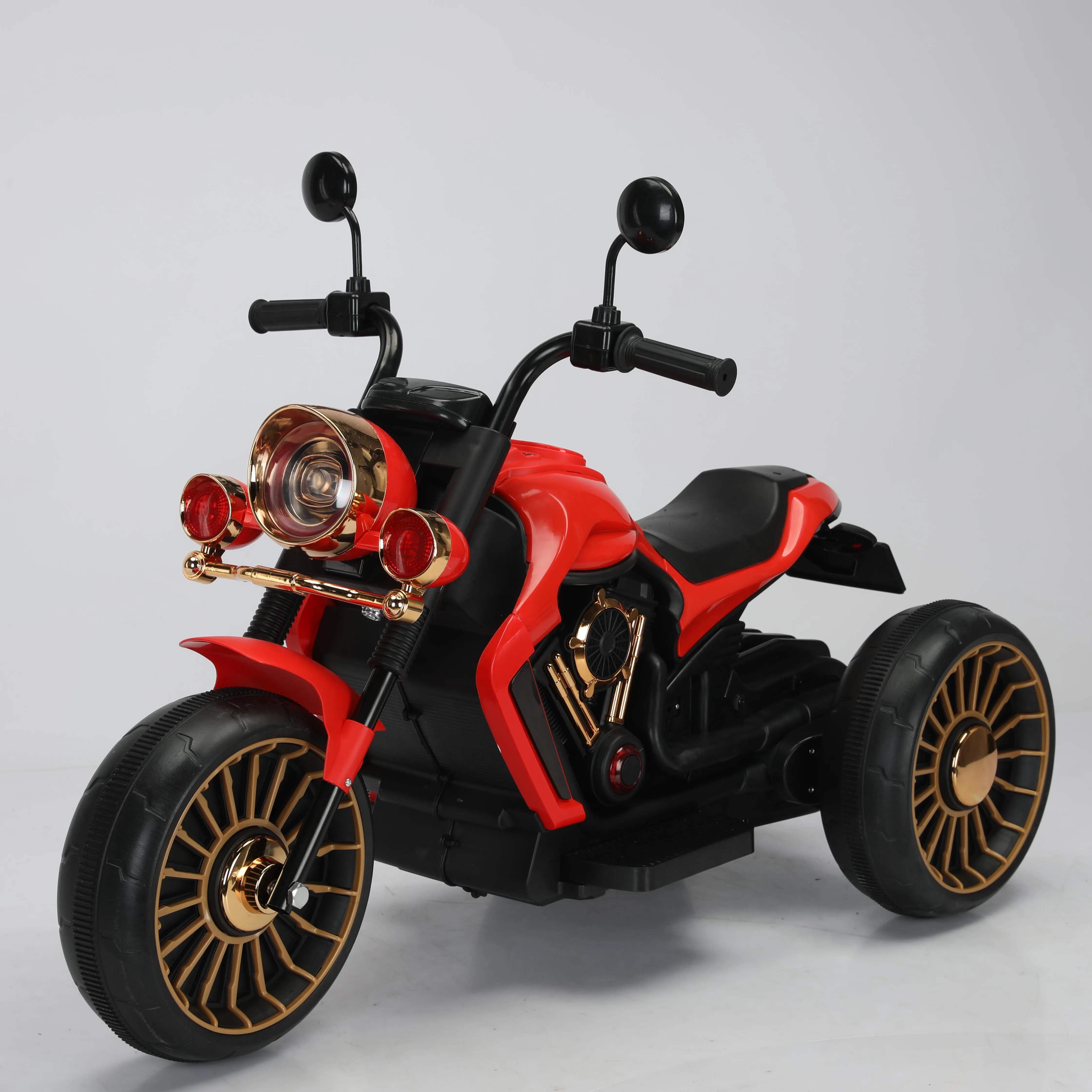 Recharged Motor Tricycle for Kids Children Electric Motorcycle with 3 Wheels Music