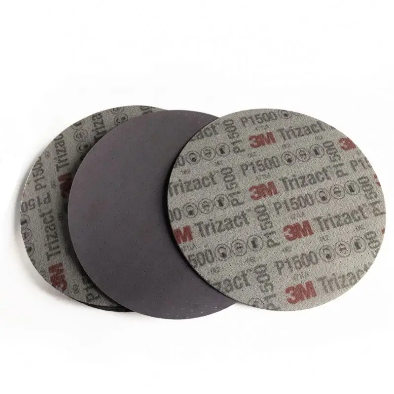 02088 Trizact Hookit 6inch  P1500 Grit t Sanding Disc Silicon Carbide Sandpaper