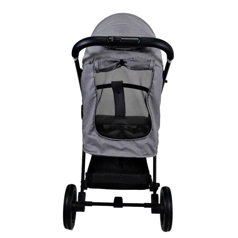 Cheap Price Can Be Customized High Landscape Lightweight Folding Four-wheel Rubber Bidirectional Large Space Stroller