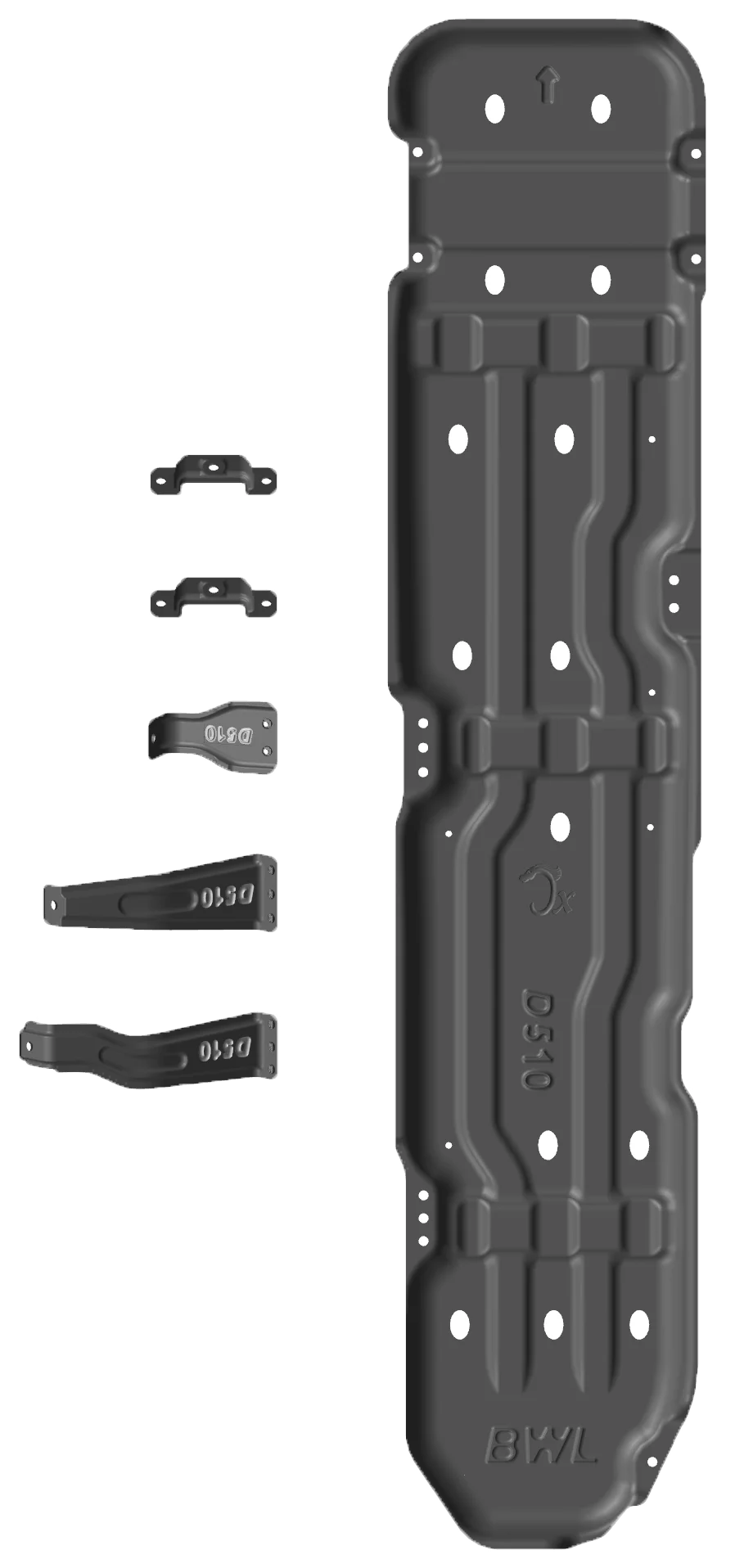JUNXI Factory Aluminum engine under cover Protector Guard for skid Plate for Dodge TRX 5mm