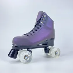 Factory Haute couture OEM ODM Reflective 3m material roller skates 4 wheel, Amazon hot sale quad skates women flashing roller