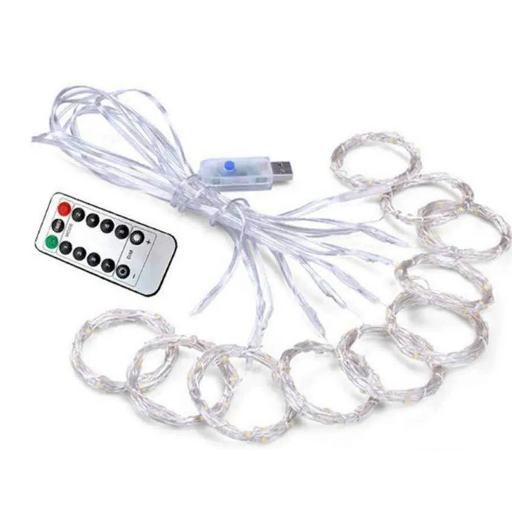 Wholesale holiday decoration USB 3*3m 300 LED Window Curtain String Light star led curtain light holiday lighting christmas