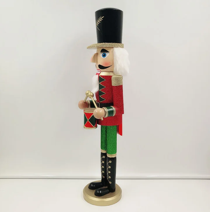 Custom 50cm wooden nutcracker for  Christmas decorations