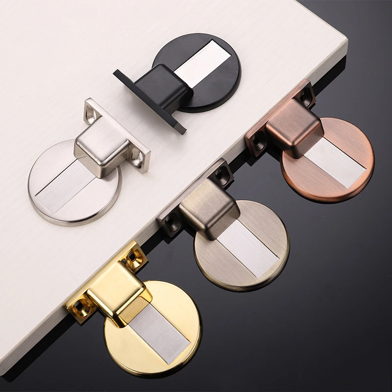Zinc alloy floor suction hidden floor mounted door stop home door and window hardware door touch