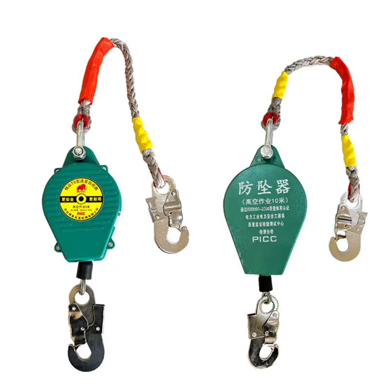 Nylon Retractable Fall Arrest Systems Steel Wire Rope Safety Devices for Fall Prevention