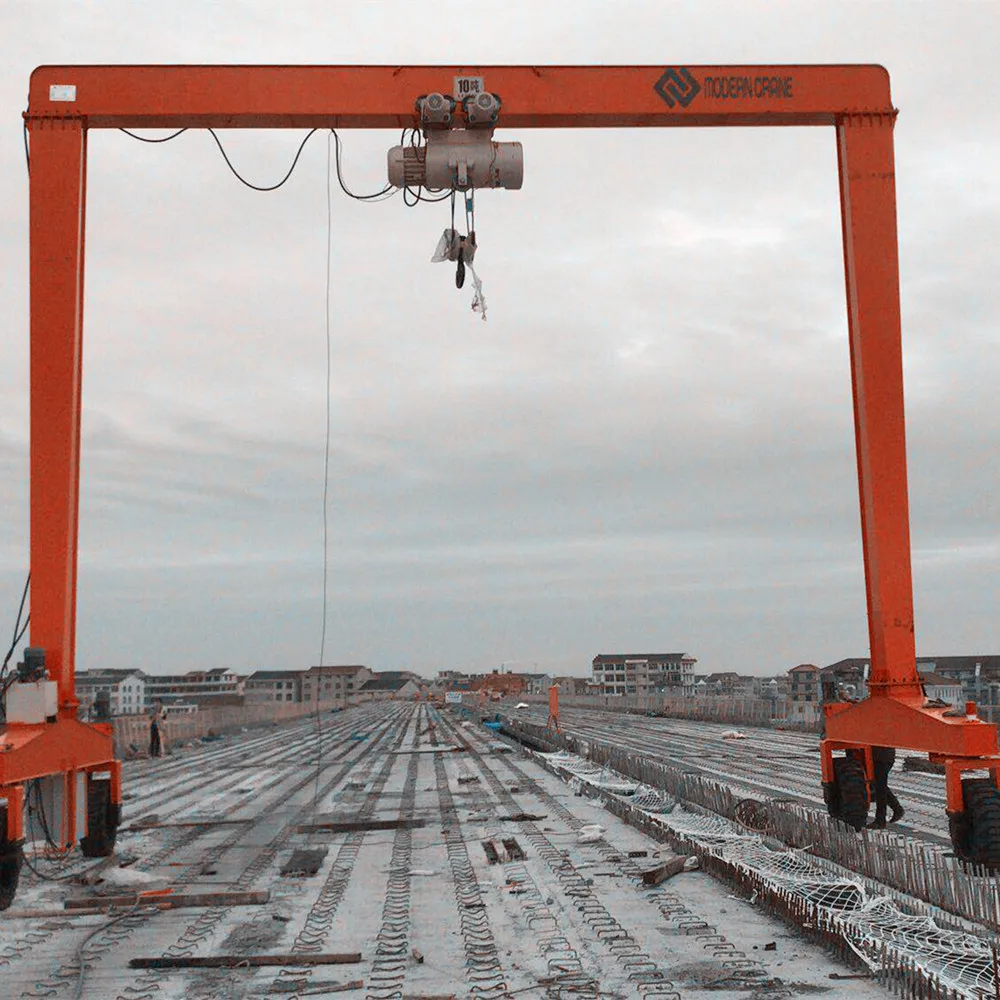 SBR Single Girder Beam Rubber Tire Gantry Crane  for Sale
